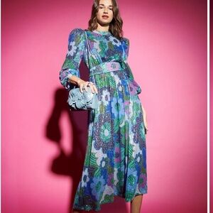 NEW CeliaB sequins flower Oneta Dress size small